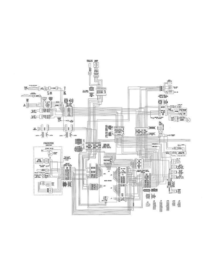Wiring Diagram Diagram and Parts List for FGHB2866PF1  Frigidaire Refrigerator