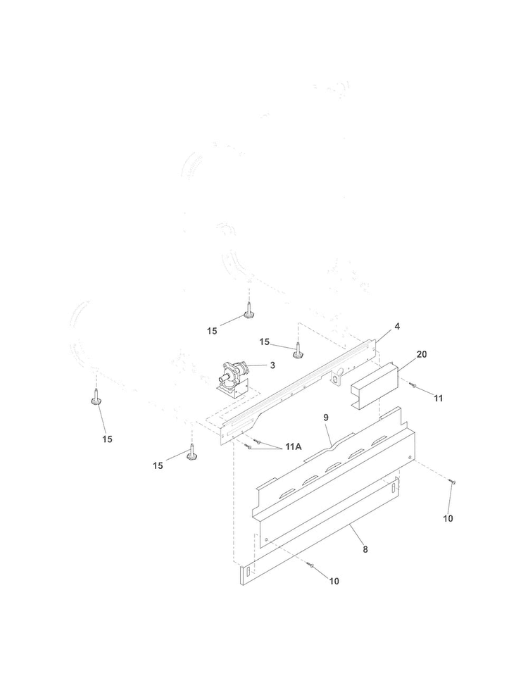 Frame Diagram and Parts List for FBD2400KS3B  Frigidaire Dishwasher