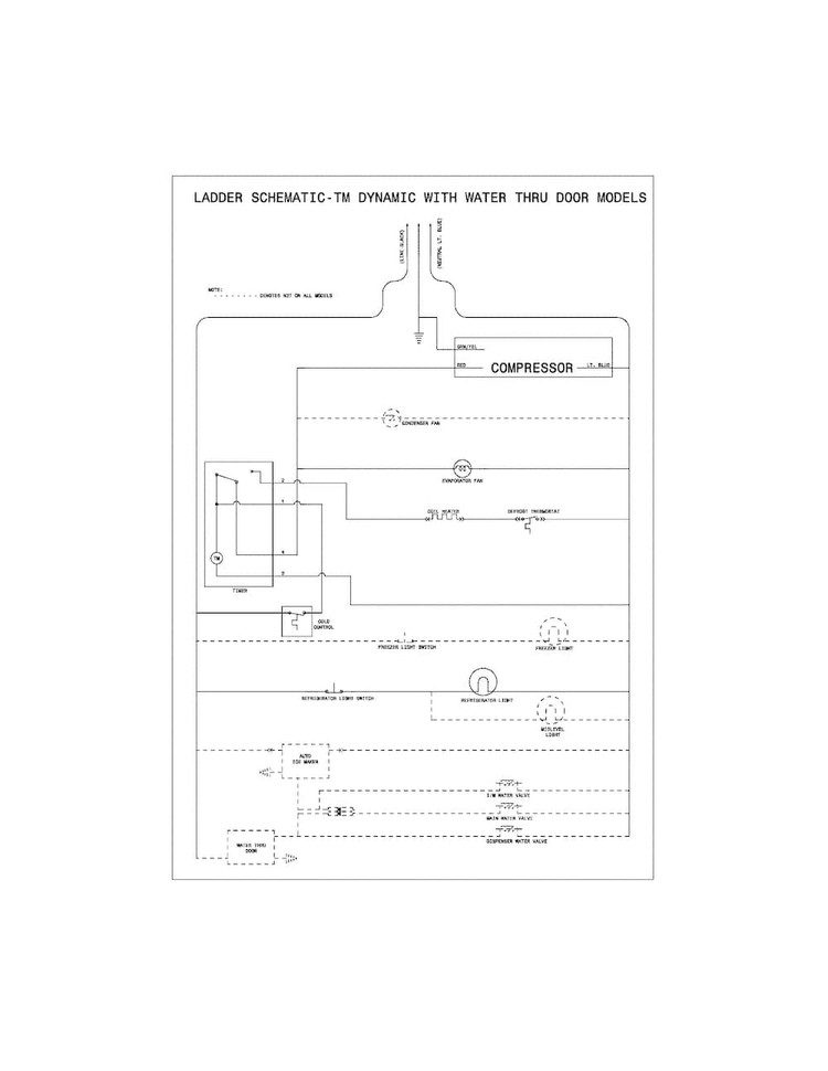 Wiring Schematic Diagram and Parts List for FFHT1817LBA  Frigidaire Refrigerator