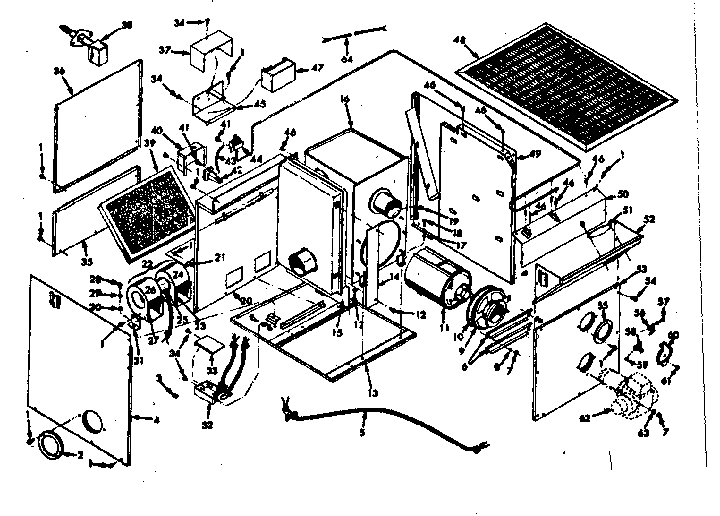 Furnace assemblies Diagram and Parts List for 867713141  Frigidaire Heater