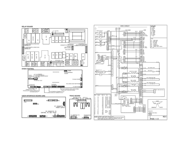 Wiring Diagram Diagram and Parts List for EW30IS80RSA  Electrolux Range