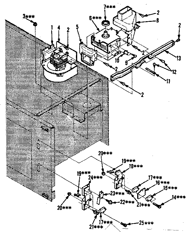 Switches And Microwave Parts Diagram and Parts List for 5648598610  Kenmore Microwave