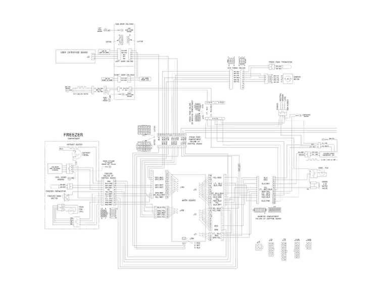Wiring Diagram Diagram and Parts List for EI23BC30KS3  Electrolux Refrigerator