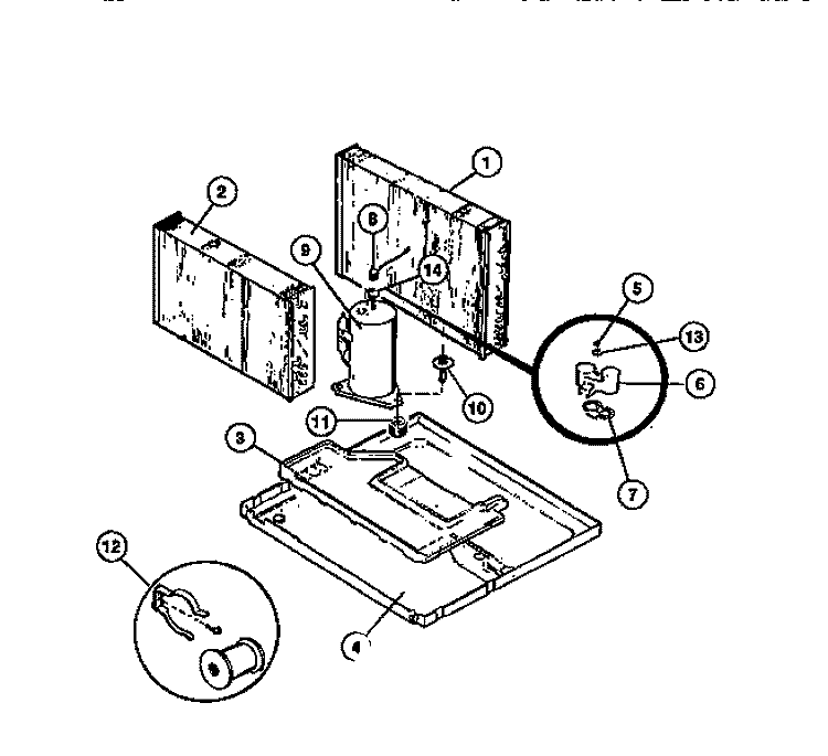 COMPRESSOR Diagram and Parts List for AR18NS5N1  Frigidaire Air Conditioner