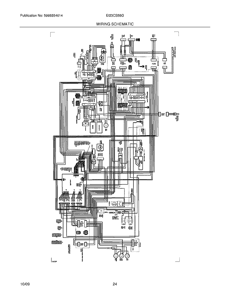 WIRING SCHEMATIC Diagram and Parts List for EI23CS55GS2  Electrolux Refrigerator