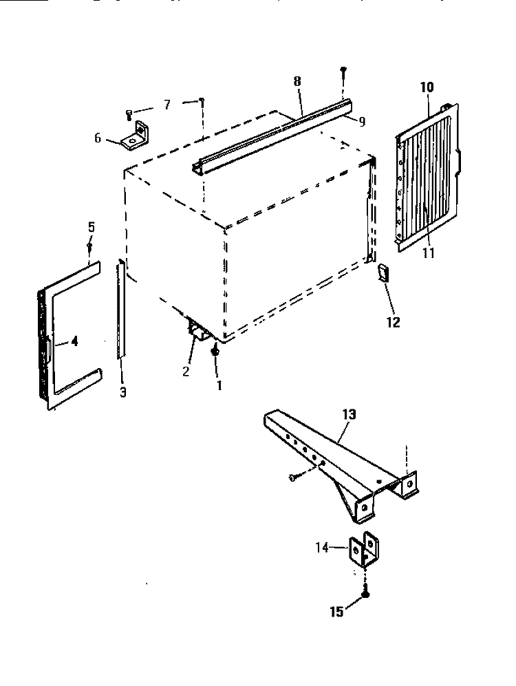 WINDOW MOUNTING Diagram and Parts List for AH127J2A2  Frigidaire Air Conditioner