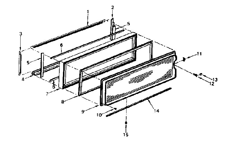 Door Diagram and Parts List for 5648761980  Kenmore Refrigerator