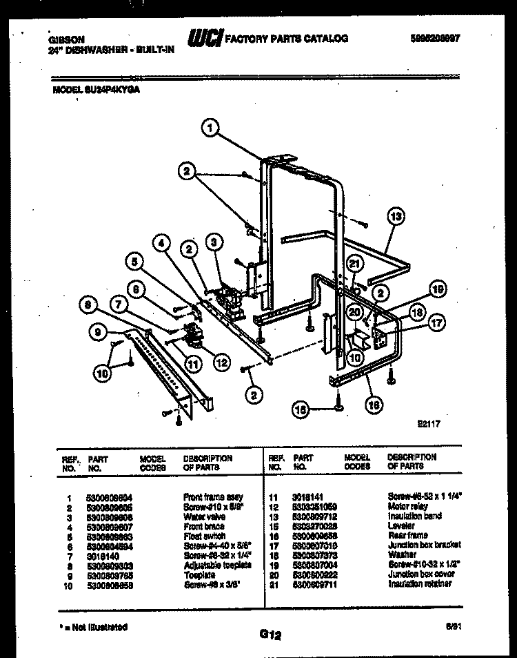 POWER DRY AND MOTOR PARTS Diagram and Parts List for SU24P4KYGA  Gibson Dishwasher