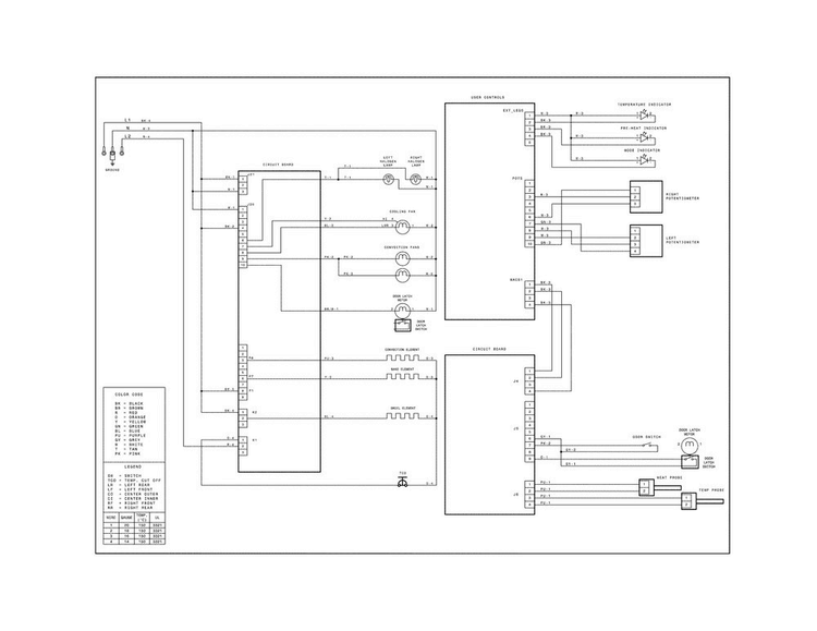 Wiring Diagram Diagram and Parts List for CPEH3077RFC  Frigidaire Range