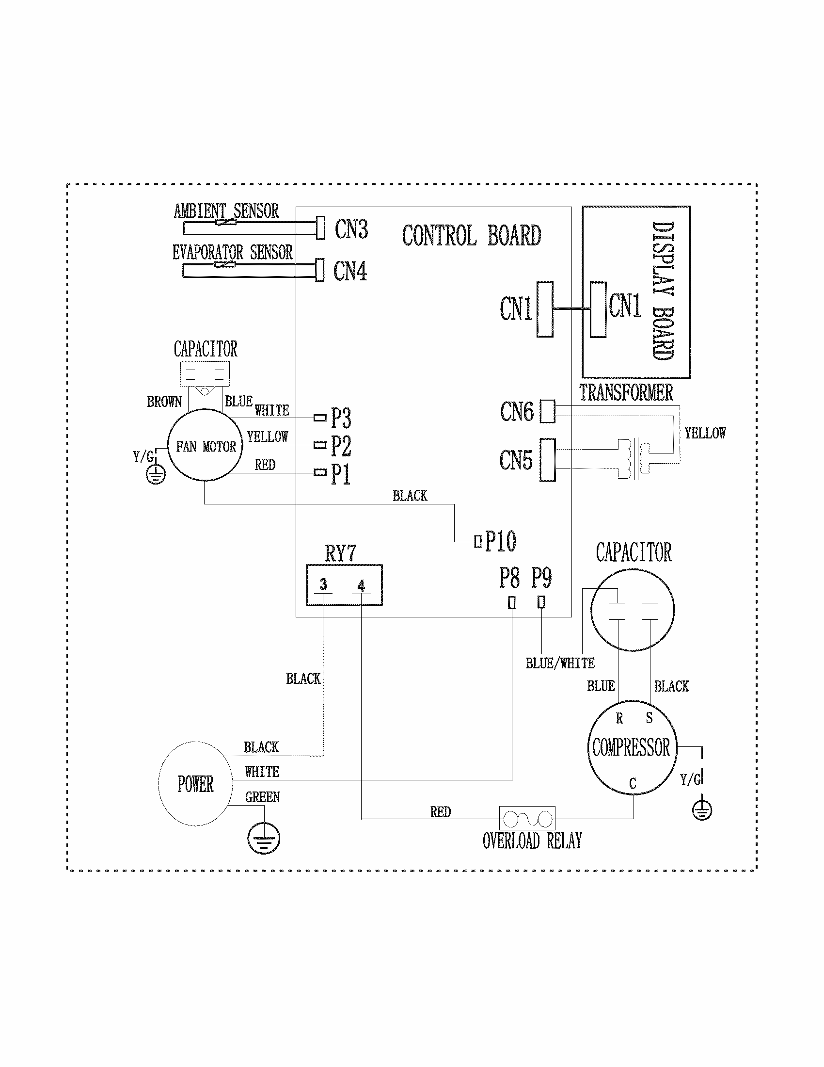 Wiring Diagram Diagram and Parts List for 25376180312  Kenmore Air Conditioner