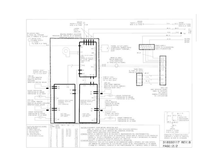 Wiring Diagram Diagram and Parts List for EW30IS65JSC  Electrolux Range