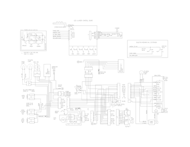 Wiring Diagram Diagram and Parts List for DFHS2313MFA  Frigidaire Refrigerator