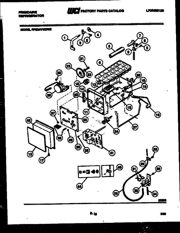 Frigidaire Wdh2 7 Diagram and Parts List for WDH2 V3 Frigidaire Washer