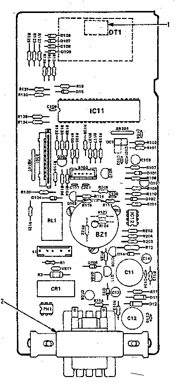 Power And Control Circuit Board Diagram and Parts List for 5648788610  Kenmore Microwave