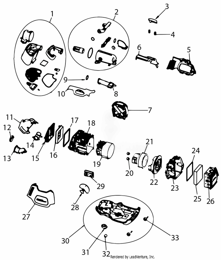 Canister Diagram and Parts List for EL4021A  Electrolux Canister Vacuum