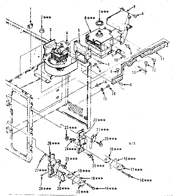 Switches And Microwave Parts Diagram and Parts List for 5648878310  Kenmore Microwave