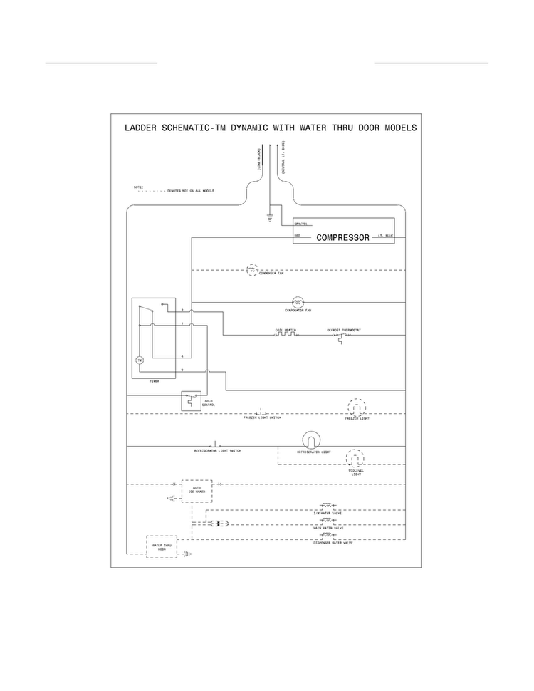 Wiring Schematic Diagram and Parts List for 25363212015  Kenmore Refrigerator