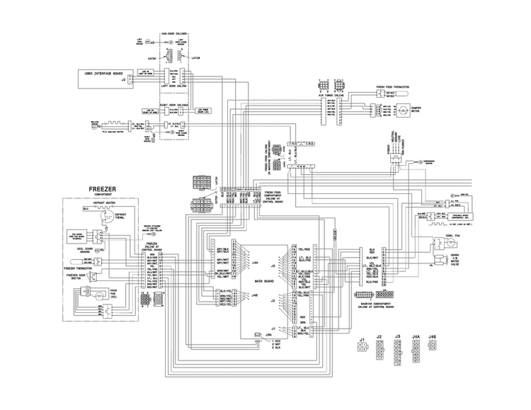 Wiring Diagram Diagram and Parts List for EI23BC30KS1  Electrolux Refrigerator