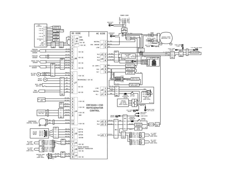 Wiring Diagram Diagram and Parts List for EW28BS87SS1  Electrolux Refrigerator