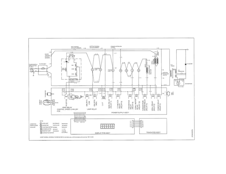 Wiring Diagram Diagram and Parts List for EI30BM60MSA  Electrolux Microwave