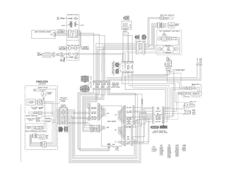 Wiring Diagram Diagram and Parts List for EI27BS16JS4  Electrolux Refrigerator