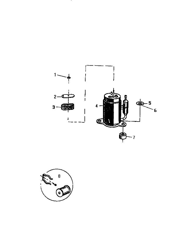 COMPRESSOR Diagram and Parts List for AS248K2K1  Frigidaire Air Conditioner