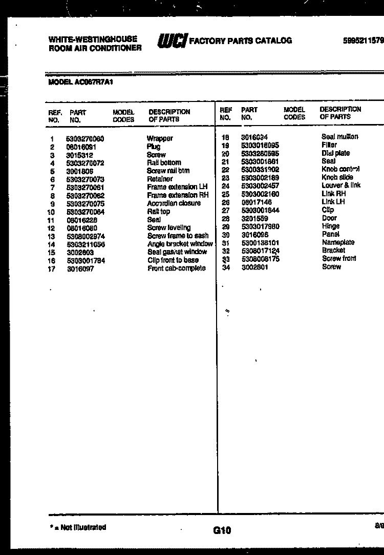 COOKTOP PARTS Diagram and Parts List for GF710HXD3  Frigidaire Range