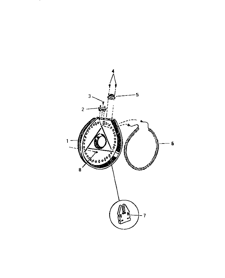 COIL, HEATER HOUSING Diagram and Parts List for DE700EDW5  Frigidaire Dryer
