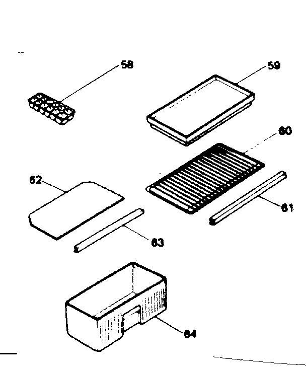 Accessories Diagram and Parts List for 5648963600  Kenmore Refrigerator