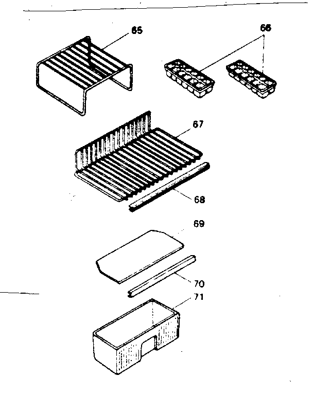 Accessories Diagram and Parts List for 5648962920  Kenmore Refrigerator