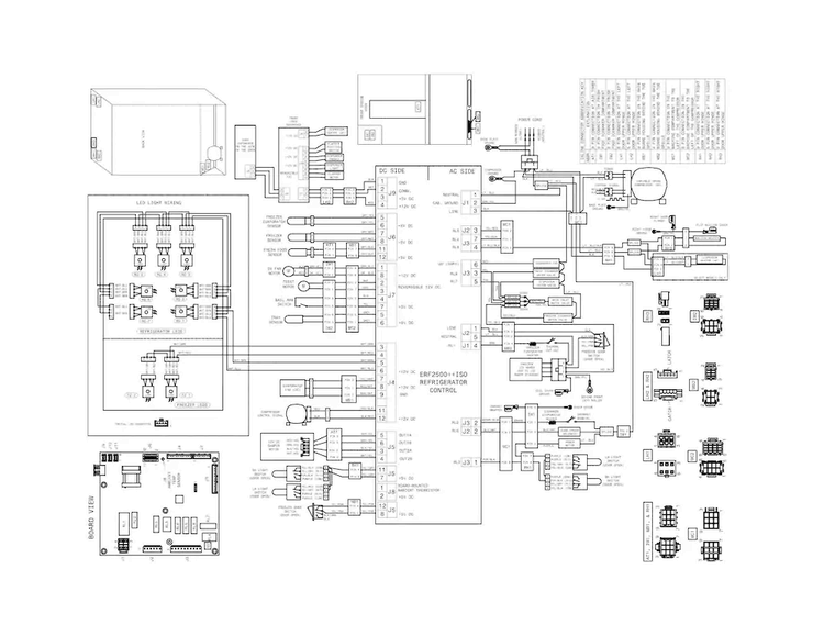 Wiring Diagram Diagram and Parts List for FPBC2277RF8  Frigidaire Refrigerator
