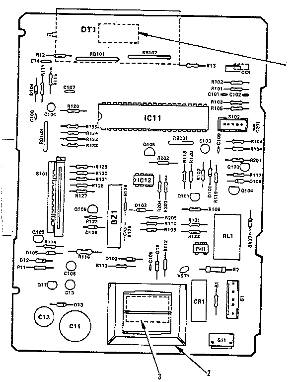 Power And Control Circuit Board Diagram and Parts List for 5648755380  Kenmore Microwave