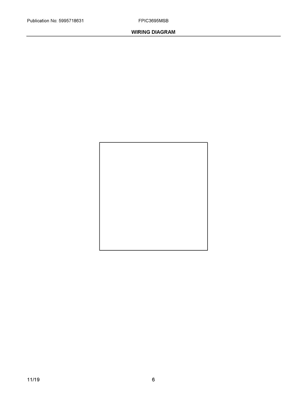 Wiring Diagram Diagram and Parts List for FPIC3695MSB  Frigidaire Cooktop
