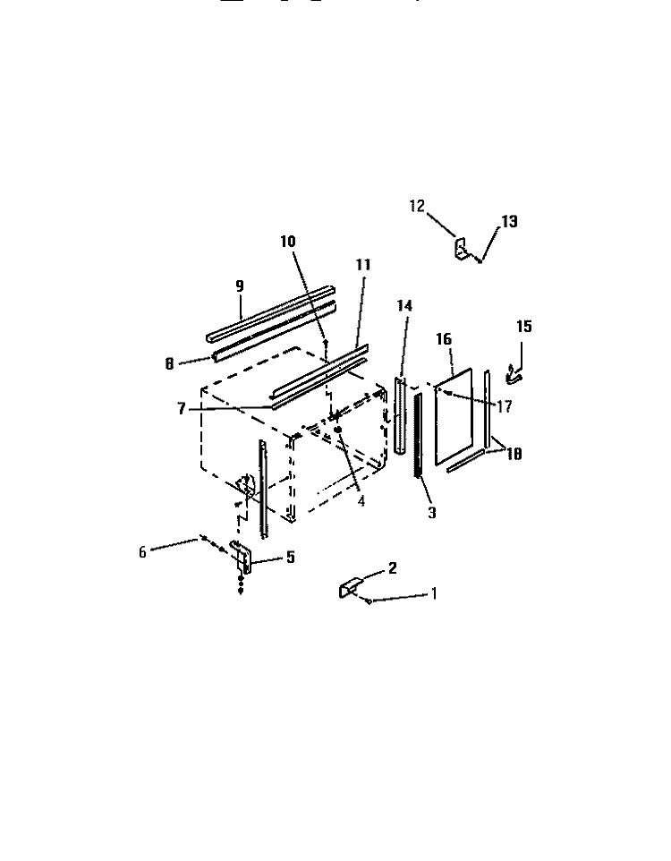 WINDOW MOUNTING PARTS Diagram and Parts List for MH413T2RC  Kelvinator Air Conditioner
