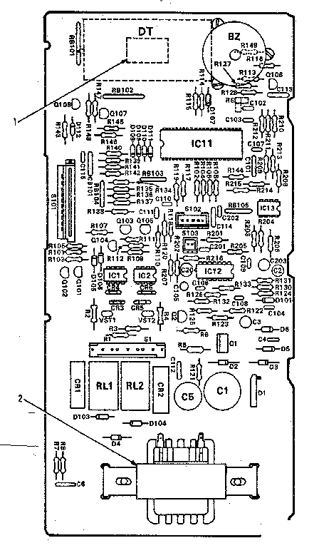 Power And Control Circuit Board Diagram and Parts List for 5648668510  Kenmore Microwave