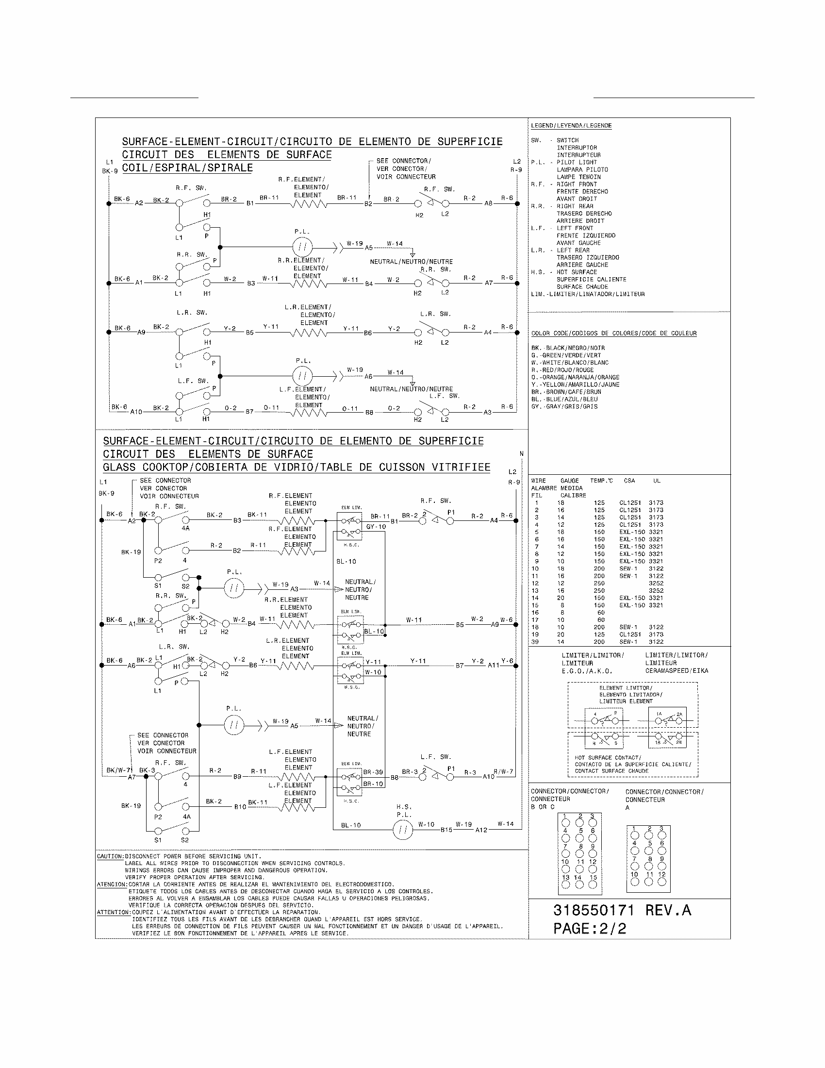 Wiring Diagram Diagram and Parts List for 79046783905  Kenmore Range