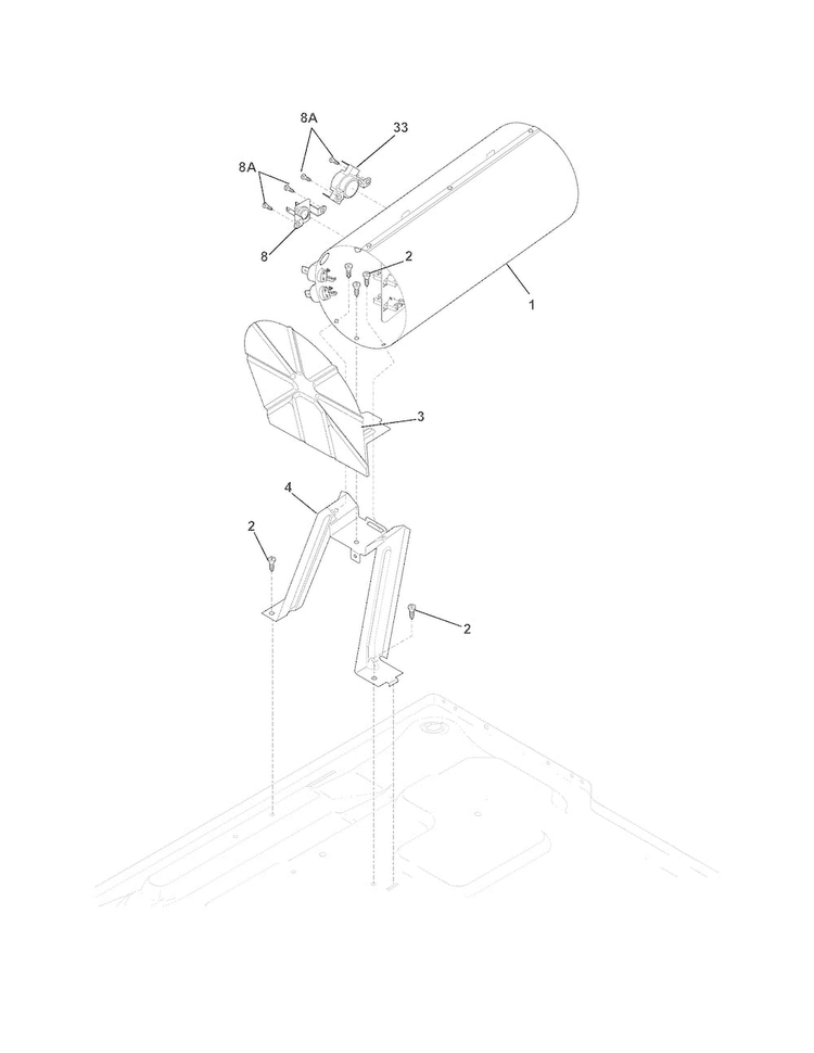 Burner Diagram and Parts List for CASE7074NA0  Frigidaire Dryer
