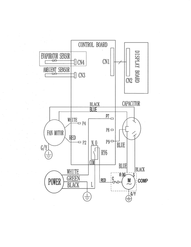 Wiring Diagram Diagram and Parts List for FRA053XT746  Frigidaire Air Conditioner
