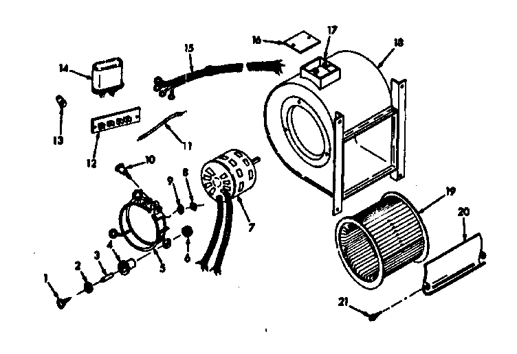 H-q blower assembly Diagram and Parts List for 867769211  Frigidaire Furnace
