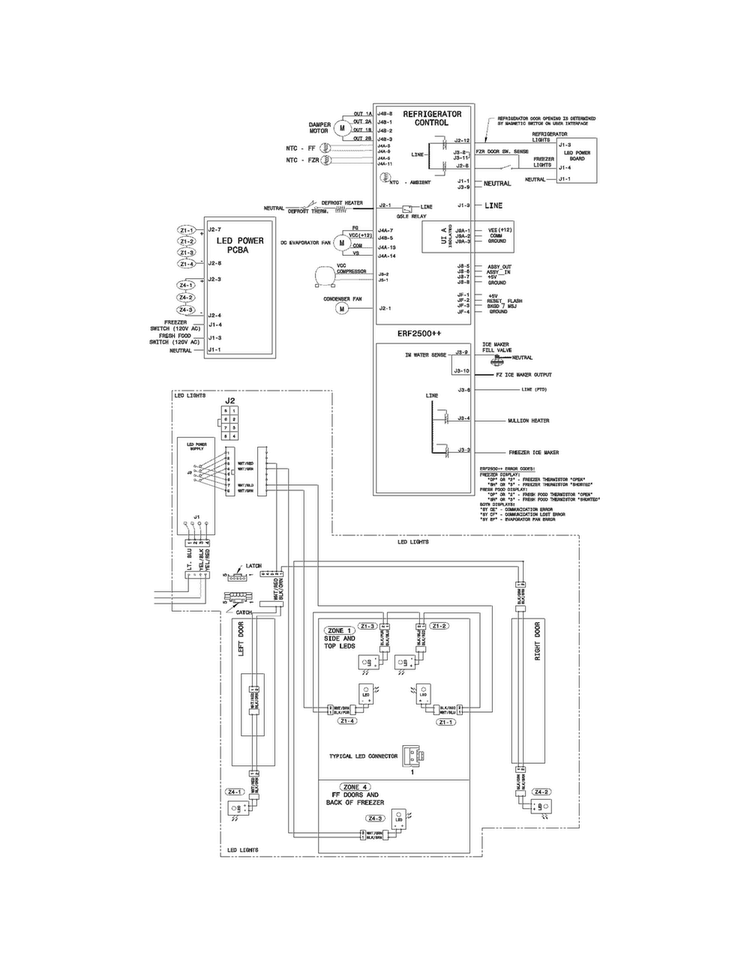 Wiring Diagram Diagram and Parts List for EI23BC30KS2  Electrolux Refrigerator