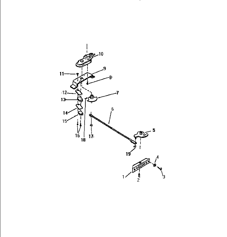 DOOR LATCH ASSEMBLY Diagram and Parts List for KF560GDF0  Frigidaire Range