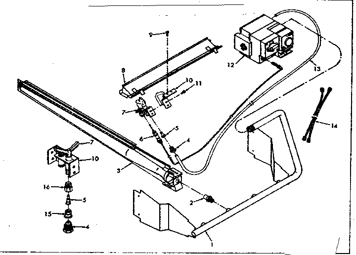 Burner and manifold assembly Diagram and Parts List for 867765930  Frigidaire Furnace