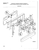 BACKGUARD Diagram and Parts List for FEF369CGTC  Frigidaire Range