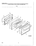 DOOR Diagram and Parts List for GGF354BHWB  Gibson Range