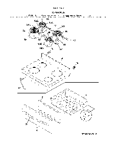 Top/drawer Diagram and Parts List for 79094153312  Kenmore Range