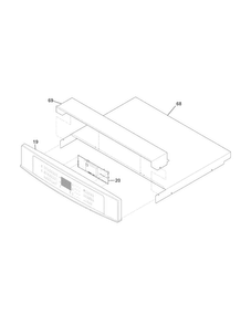 Control Panel Diagram and Parts List for EW30MC65JS3  Electrolux Microwave Oven Combo