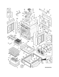 Body Diagram and Parts List for EW30ES8CRSA  Electrolux Range
