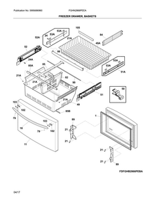 Part Location Diagram of 241987952 Frigidaire DRAWER