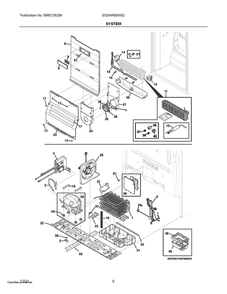 System Diagram and Parts List for EI33AR80WS2  Frigidaire Refrigerator