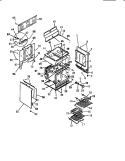 BODY, SIDE PANELS Diagram and Parts List for KF330JDDO  Frigidaire Range